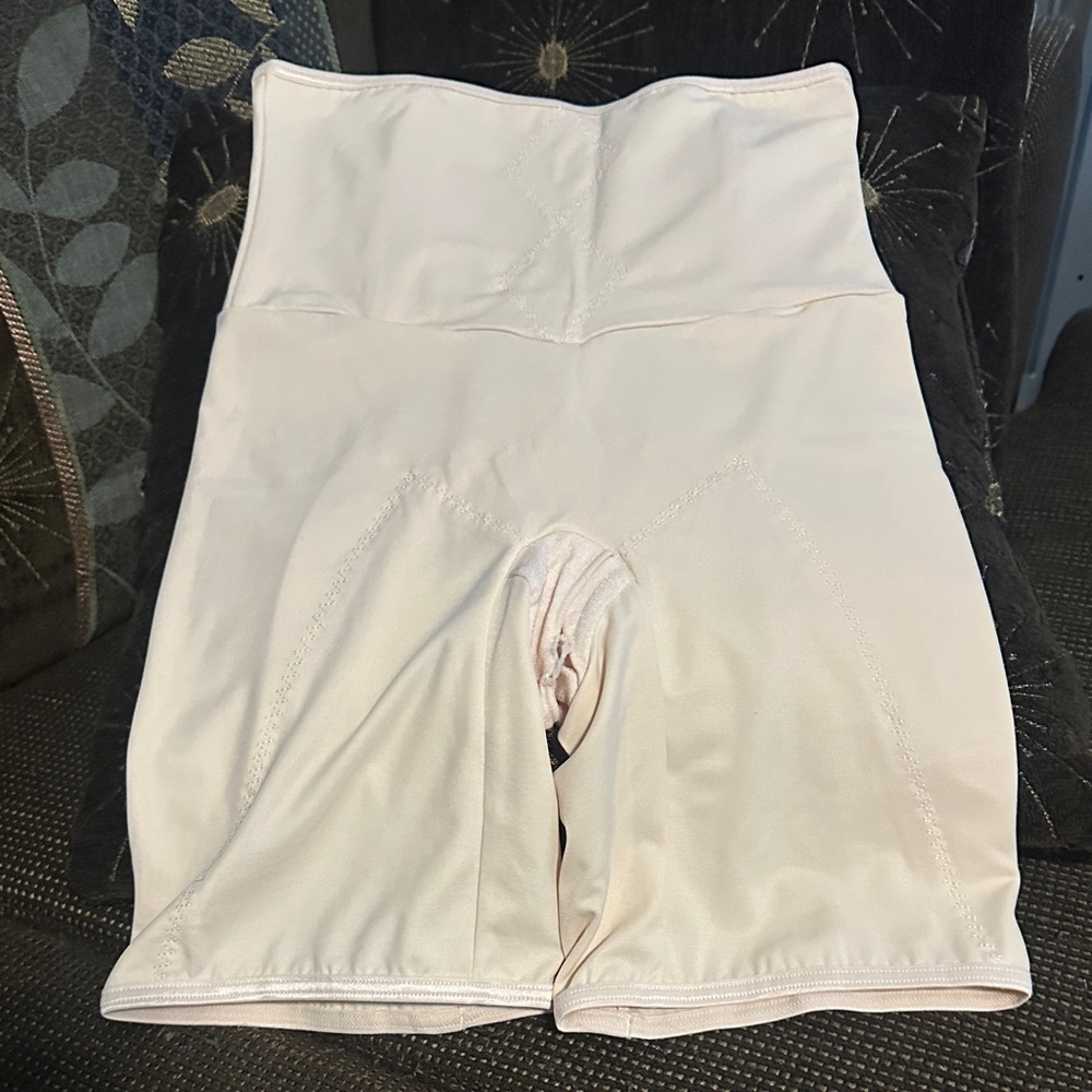 Flexees Cream Shapewear Shorts